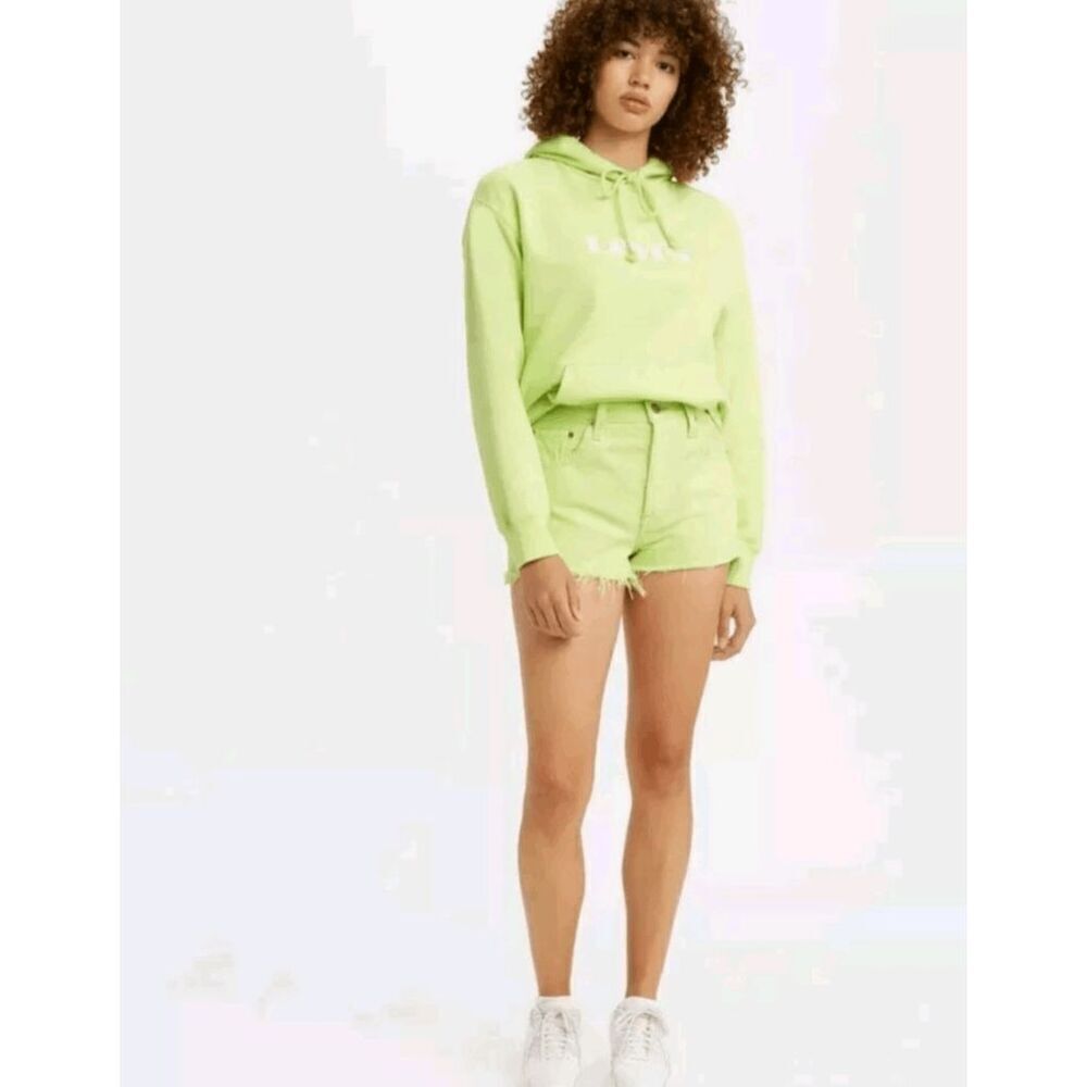 Levis womens lime light 501 shorts size 31